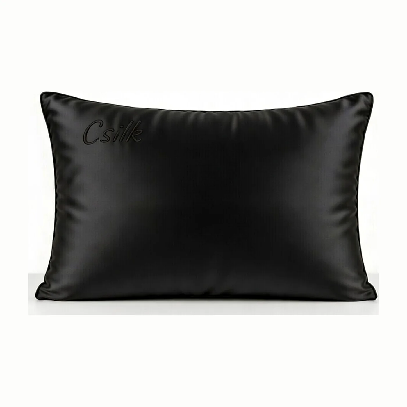 Luxury Black Silk Pillowcase