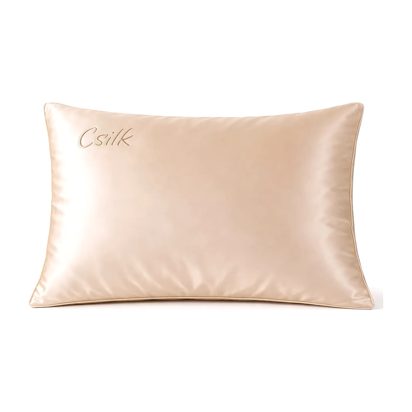Luxury Champagne Beige Silk Pillowcase